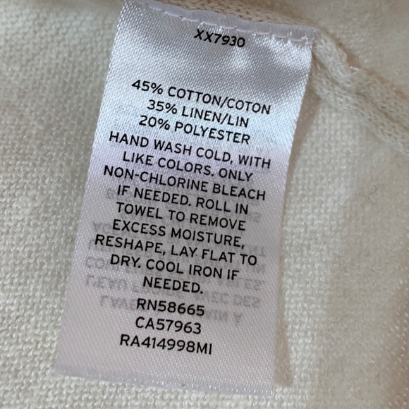 Rachel Parcell Ruffle Sleeve Open Front Cardigan with Pockets XS Oatmeal Beige - Picture 5 of 9